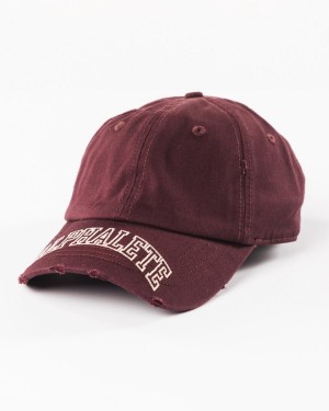 Accesorios Alphalete Collegiate Vintage Cap Hombre Sangria | TGHBJZ-367