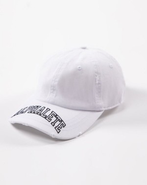 Accesorios Alphalete Collegiate Vintage Cap Hombre Blancas | BTNOYV-429