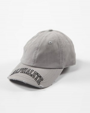 Accesorios Alphalete Collegiate Vintage Cap Mujer Gris | LDJNOP-132