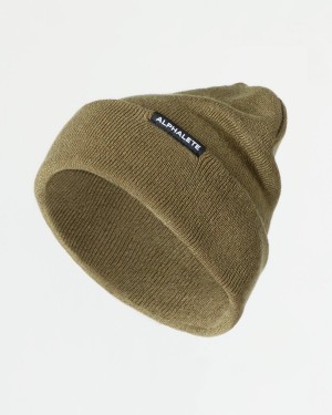 Accesorios Alphalete Essential Foldover Beanie Hombre Willow | IADPBV-875