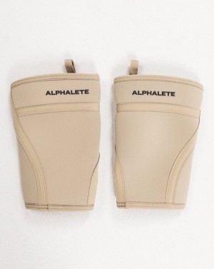 Accesorios Alphalete Knee Sleeves Hombre Linen | VKRYLG-658