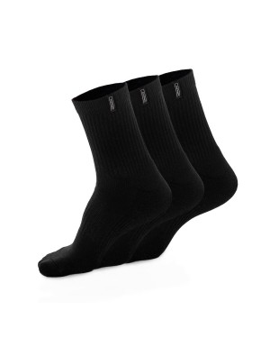 Accesorios Alphalete Union Crew Sock 3pk Mujer Negras | MDCUQL-193