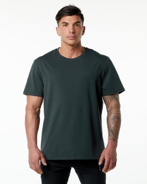 Camisas Alphalete Classic Tee Hombre Verde | JACNBI-017