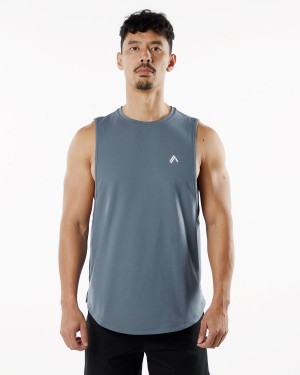 Camiseta Tirantes Alphalete Dynasty Tank Hombre Carbon | IWTSJL-523