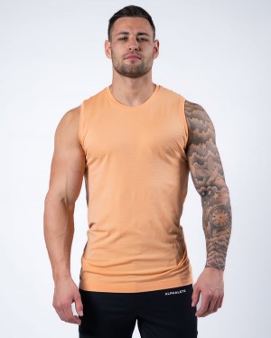 Camiseta Tirantes Alphalete Hero Tank Hombre Coral | MSJUQK-182