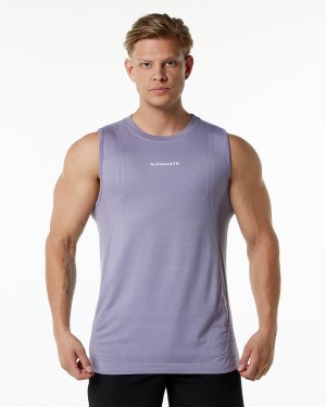 Camiseta Tirantes Alphalete Ozone Tank Hombre Lavanda | RNUQGZ-604