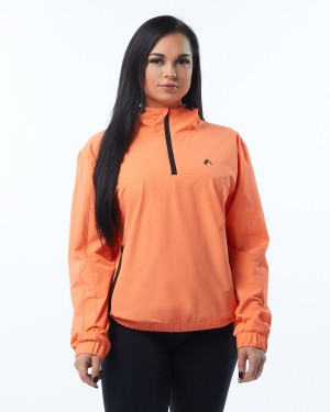 Chaquetas Alphalete Infinity Tech Jacket Mujer Electric Peach | SEFMVL-216