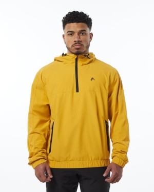 Chaquetas Alphalete Infinity Tech Jacket Hombre Amarillo | UIPZEB-461