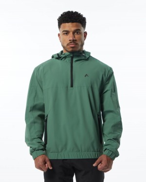 Chaquetas Alphalete Infinity Tech Jacket Hombre Verde | ALRUYS-123