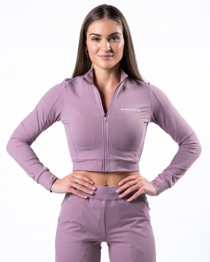 Chaquetas Alphalete Trace Jacket Mujer Moradas | DYMQTA-150