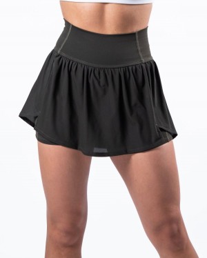 Falda Alphalete Trace Skirt Mujer Gris | KJYVAD-201