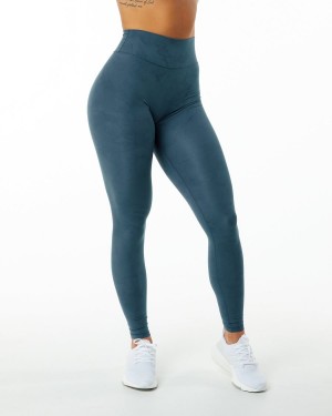 Leggins Alphalete Alphalux Wonder Legging 30" Mujer Azules | JNDBKT-153