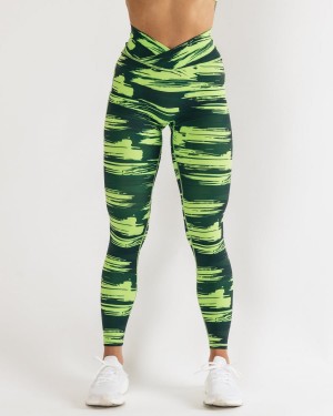 Leggins Alphalete Surface Power Legging Mujer Camuflaje | HYIBTE-203