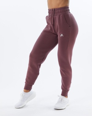 Pantalones Jogger Alphalete ELMTS Cuffed Jogger Mujer Mauve | IZAYTL-418