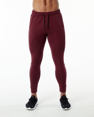 Pantalones Jogger Alphalete ELMTS Cuffed Jogger Hombre Burdeos | CHXRUW-175