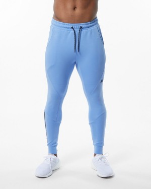 Pantalones Jogger Alphalete ELMTS Cuffed Jogger Hombre Azules Claro | GKWFDO-728