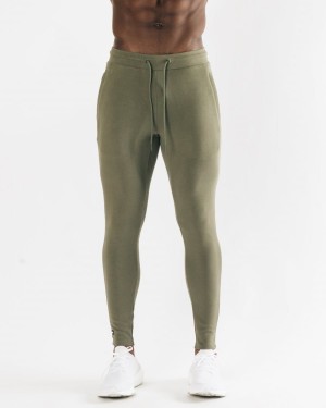 Pantalones Jogger Alphalete Identity Jogger Hombre Verde Oliva Claro | DMCTUH-120