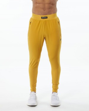 Pantalones Jogger Alphalete Infinity Tech Pant Hombre Amarillo | UVMBPH-307