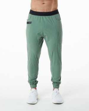 Pantalones Jogger Alphalete Studio Pant Hombre Verde | AINQDB-781