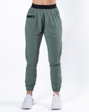 Pantalones Jogger Alphalete Studio Pant Mujer Verde | MYJUDR-723