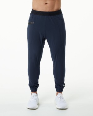 Pantalones Jogger Alphalete Studio Pant Hombre Azul Marino | BZCNJO-638