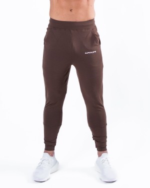 Pantalones Jogger Alphalete Trace Jogger Hombre Cafe | IOTRNX-719