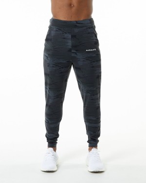 Pantalones Jogger Alphalete Trace Jogger Hombre Negras Camuflaje | JKRPLY-152