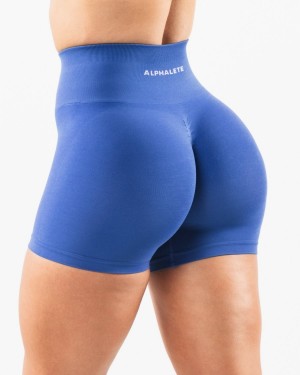 Short Alphalete Amplify Corta 4.5" Mujer Sapphire | ECRGTW-681