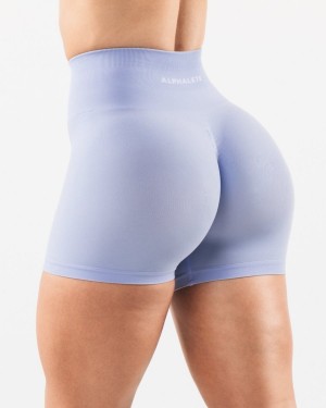 Short Alphalete Amplify Corta 4.5" Mujer Azules | JXUKCD-194