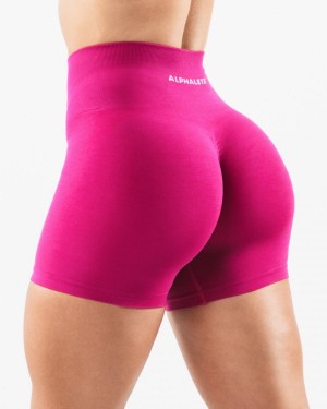 Short Alphalete Amplify Corta 4.5" Mujer Magenta | KQGXRE-347