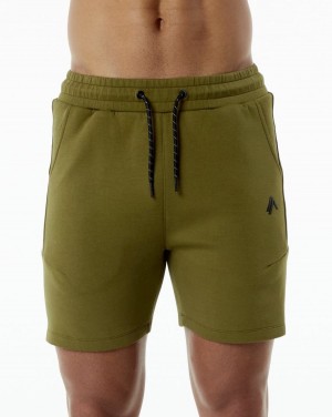 Short Alphalete ELMTS Atléticos Corta 6" Hombre Moss | KWZXRM-298