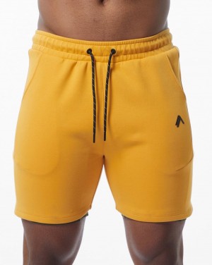 Short Alphalete ELMTS Atléticos Corta 6" Hombre Amarillo | ORNYFB-528