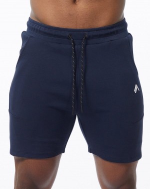 Short Alphalete ELMTS Atléticos Corta 6" Hombre Azul Marino | MOKQFG-495