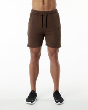 Short Alphalete ELMTS Atléticos Corta 6" Hombre Marrones | HSKVBW-729