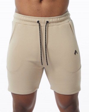 Short Alphalete ELMTS Atléticos Corta 6" Hombre Tan | LWVPOA-578