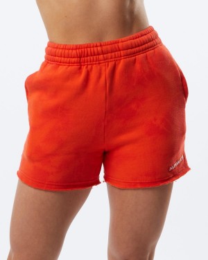 Short Alphalete HCTS Corta 3.5" Mujer Strawberry | TEJKGO-290