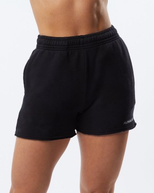 Short Alphalete HCTS Corta 3.5" Mujer Blackbird | JTUVBZ-649