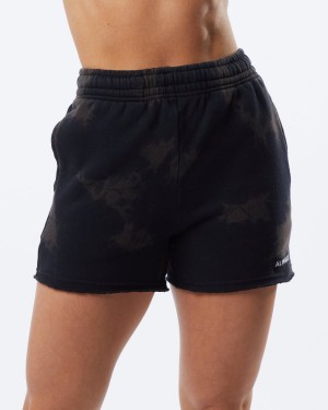 Short Alphalete HCTS Corta 3.5" Mujer Negras | DXFHWK-453