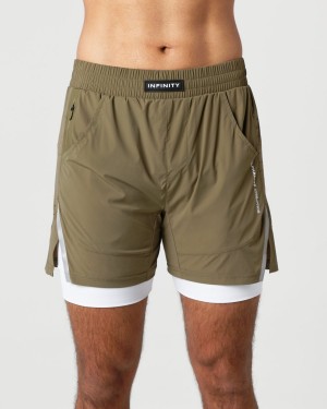 Short Alphalete Infinity Speed Corta 5.5" Hombre Willow | KAGJIT-072