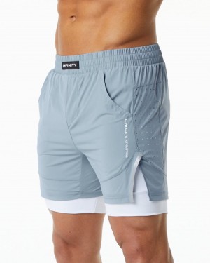 Short Alphalete Infinity Speed Corta 5.5" Hombre Azules | NUZFMP-824