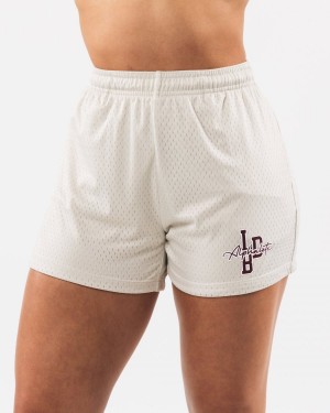 Short Alphalete Signature Mesh Corta 4" Mujer Sea Shell | EZNHGF-714