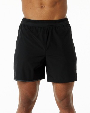 Short Alphalete Studio Corta 6" Hombre Negras | XNJZEP-280