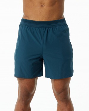 Short Alphalete Studio Corta 6" Hombre Azules Oscuro | EXQRIM-506