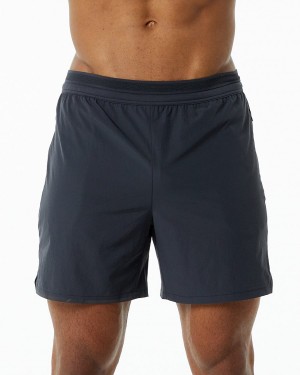 Short Alphalete Studio Corta 6" Hombre Charcoal | JZAWQK-830