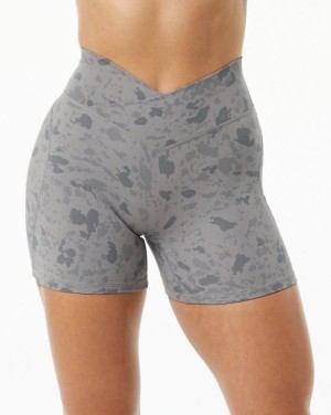 Short Alphalete Surface Power Corta 5" Mujer Gris | YDULON-627