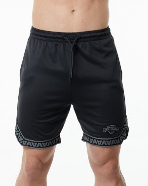 Short Alphalete Varsity Basketball Corta 9" Hombre Negras | CELFJH-348