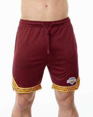 Short Alphalete Varsity Basketball Corta 9" Hombre Crimson | PJGVAD-489