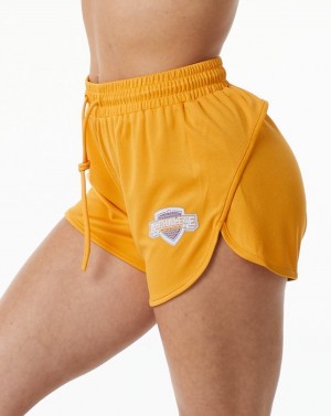 Short Alphalete Varsity Corta 3.25" Mujer Marigold | MLYXES-568