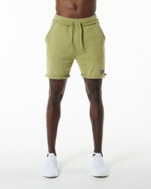 Short Alphalete Very Terry Corta Hombre Verde | BQNGMU-394