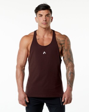 Stringers Alphalete Emblem Stringer Hombre Burdeos | WDUBZP-973